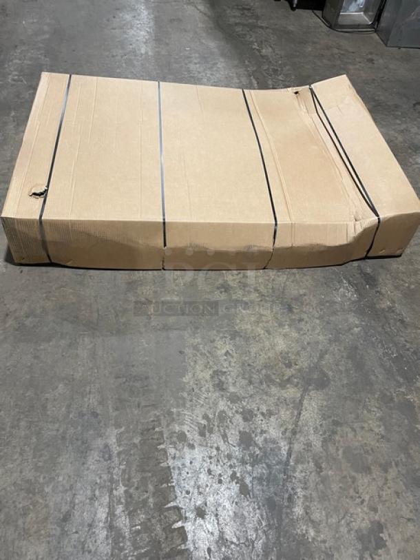 BRAND NEW! IN THE BOX! John Boos Commercial Stainless Steel 60" Worktop Table! With 5" Back Splash! With Safety Stallion Front Edge! With Adjustable Bracing & Bullet Feet Legs! Model: ST6R5-3660SBK! - Image 4 of 8