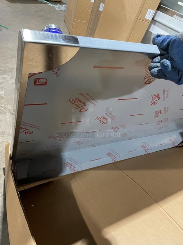 BRAND NEW! IN THE BOX! John Boos Commercial Stainless Steel 60" Worktop Table! With 5" Back Splash! With Safety Stallion Front Edge! With Adjustable Bracing & Bullet Feet Legs! Model: ST6R5-3660SBK! - Image 8 of 8