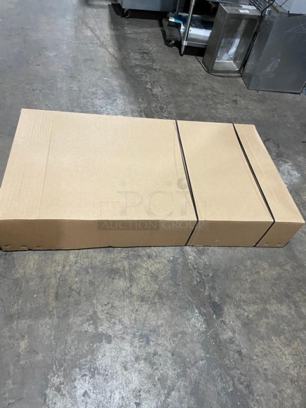 BRAND NEW! IN THE BOX! John Boos Commercial Stainless Steel 60" Worktop Table! With 5" Back Splash! With Safety Stallion Front Edge! With Adjustable Bracing & Bullet Feet Legs! Model: ST6R5-3060SBK! - Image 4 of 10