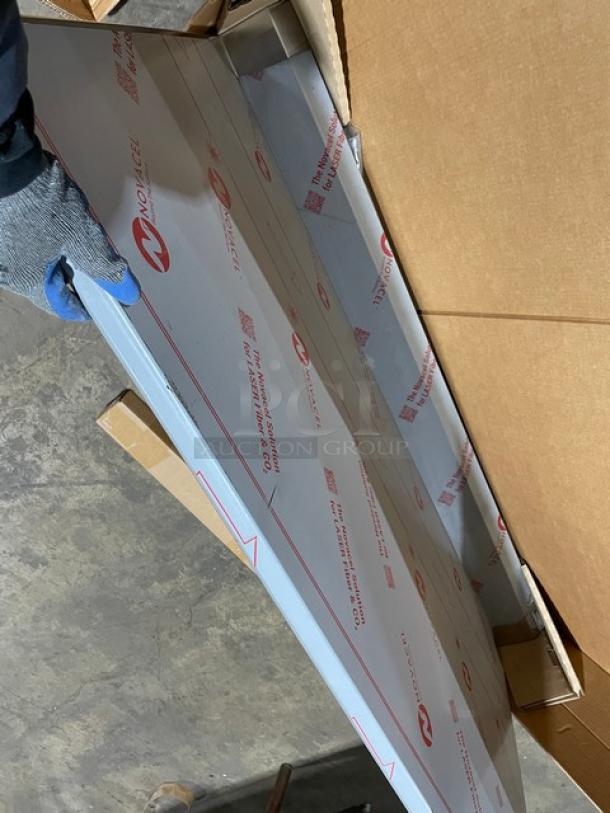 BRAND NEW! IN THE BOX! John Boos Commercial Stainless Steel 60" Worktop Table! With 5" Back Splash! With Safety Stallion Front Edge! With Adjustable Bracing & Bullet Feet Legs! Model: ST6R5-3060SBK! - Image 9 of 10