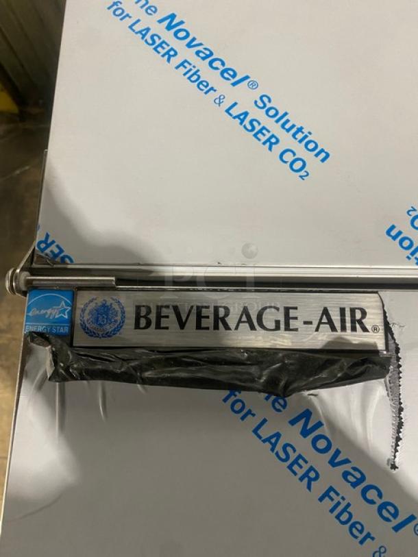 NEW! SCRATCH-N-DENT! Beverage-Air Commercial Stainless Steel Cold Wall Single Access Milk Cooler! Energy Star Certified! With Heavy-Duty Epoxy-Coated Wire Rack! With Safety Bumper Edge Self-Latching Doors/Lids! Model: SM34HC-S SN: 13206661! 115V 1 Phase! On Casters! - Image 15 of 15