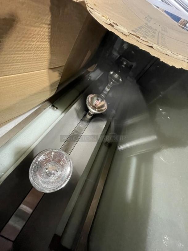 NEW! IN THE BOX! Prepline Commercial Heavy Duty Stainless Steel Framed 60" Glass Sneeze Guard! With Lamp Box & Bulbs! Model: PSG-LT-60! - Image 4 of 4