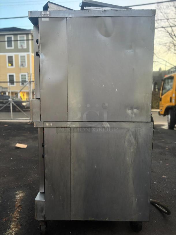 WOW!  Blodgett Commercial Stainless Steel Electric Powered Double Stacked Convection Oven! On Legs - Image 2 of 5