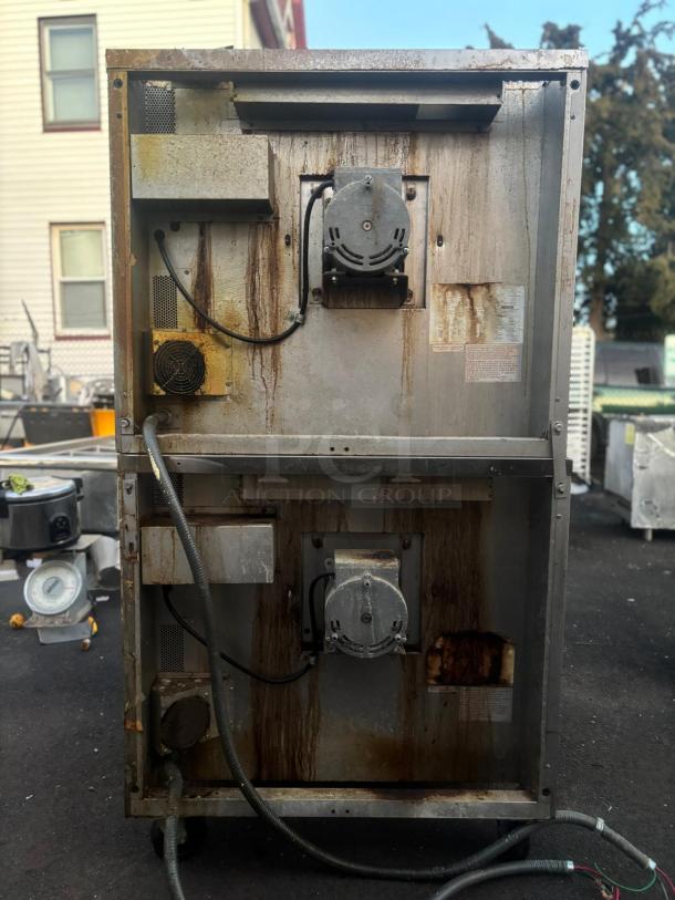 WOW!  Blodgett Commercial Stainless Steel Electric Powered Double Stacked Convection Oven! On Legs - Image 3 of 5