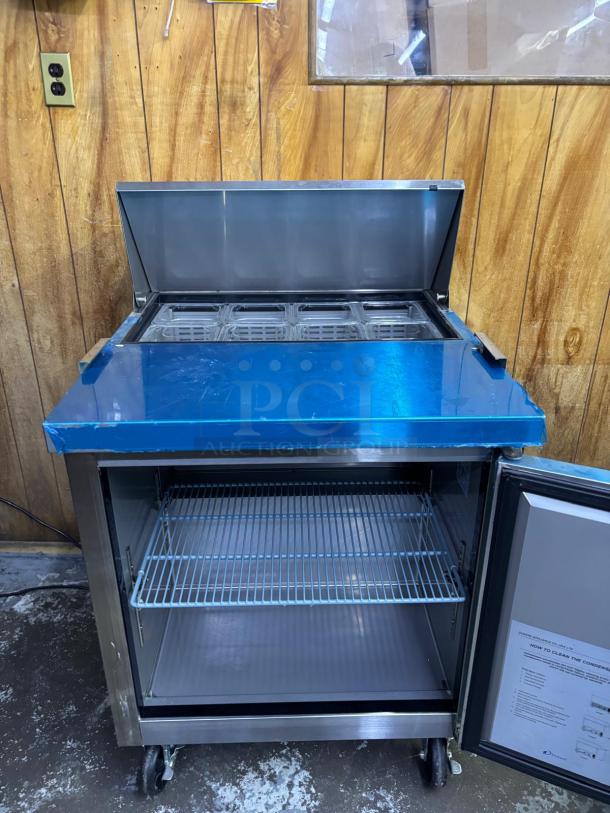 LIKE NEW! Dukers Commercial FOOD PREP TABLE - Image 2 of 5