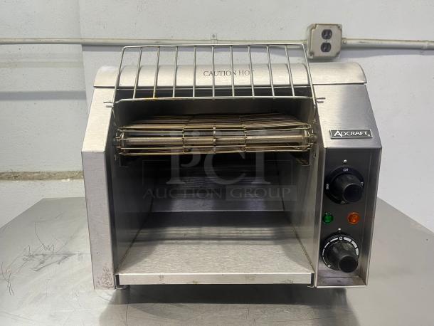 Adcraft CVYT-120 Countertop Conveyor Toaster w/ 300-Piece/hr Capacity, Stainless - Image 1 of 10