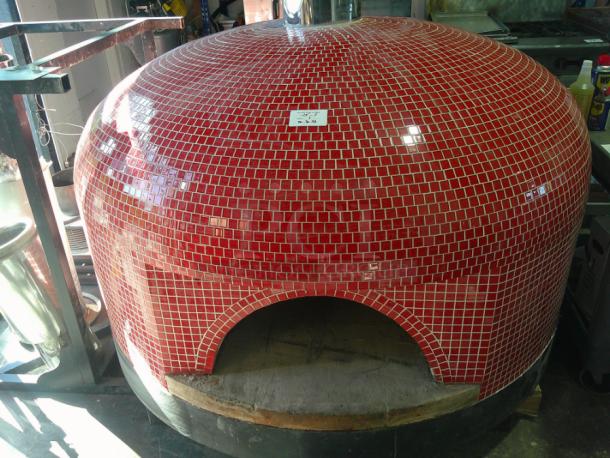 WOW LIKE NEW Forno Bravo 6' Round Brick Pizza Oven Complete With Stand, Controls, Fan, Gas Lines, Chimney - Image 6 of 6