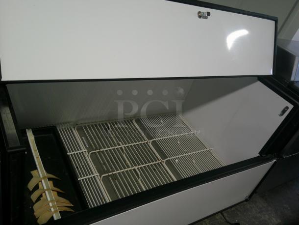 TESTED WORKING True TMC-58-S 58 1/4" One Sided Milk Cooler with Stainless Steel Exterior and Aluminum Interior - Image 2 of 6