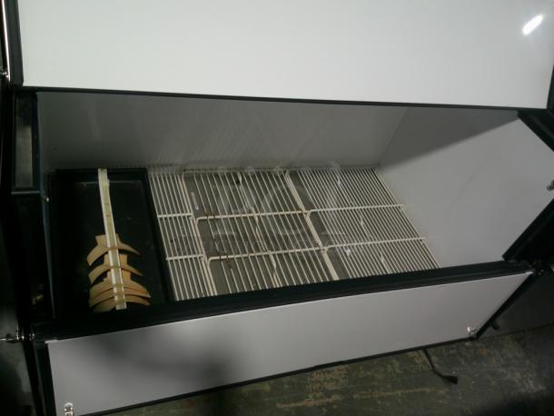 TESTED WORKING True TMC-58-S 58 1/4" One Sided Milk Cooler with Stainless Steel Exterior and Aluminum Interior - Image 3 of 6