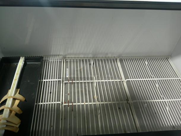 TESTED WORKING True TMC-58-S 58 1/4" One Sided Milk Cooler with Stainless Steel Exterior and Aluminum Interior - Image 4 of 6