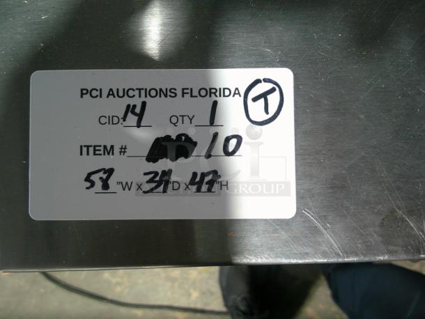 TESTED WORKING True TMC-58-S 58 1/4" One Sided Milk Cooler with Stainless Steel Exterior and Aluminum Interior - Image 6 of 6