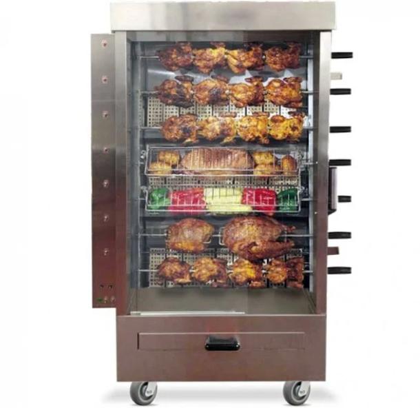 NICE 4 Spit Commercial Rotisserie Oven - Includes Spits, Drip Tray, & Fire Bricks! - Image 1 of 5