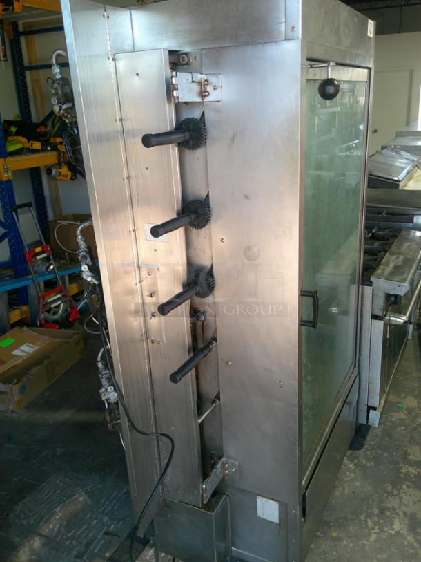NICE 4 Spit Commercial Rotisserie Oven - Includes Spits, Drip Tray, & Fire Bricks! - Image 2 of 5