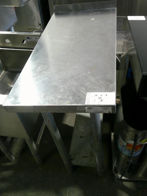 Slim Stainless Steel Table - Image 1 of 2