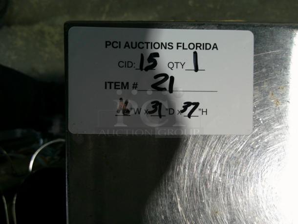 Slim Stainless Steel Table - Image 2 of 2