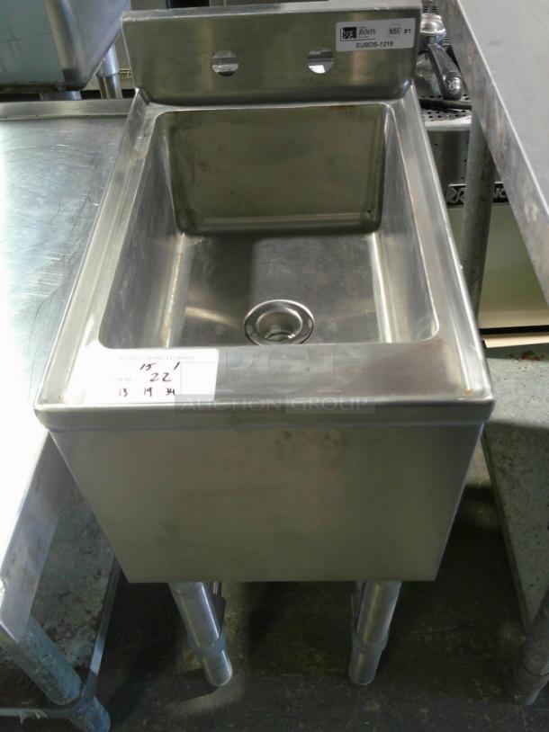 NICE NEW Stainless John Boos EUBDS-1218 Underbar Sink Unit - Image 1 of 3