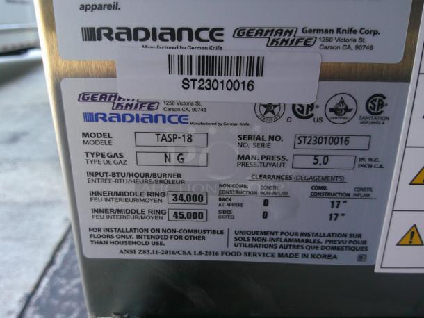 BRAND NEW Turbo Air TASP-18 1 Burner Stock Pot Range, Natural Gas - Image 2 of 7