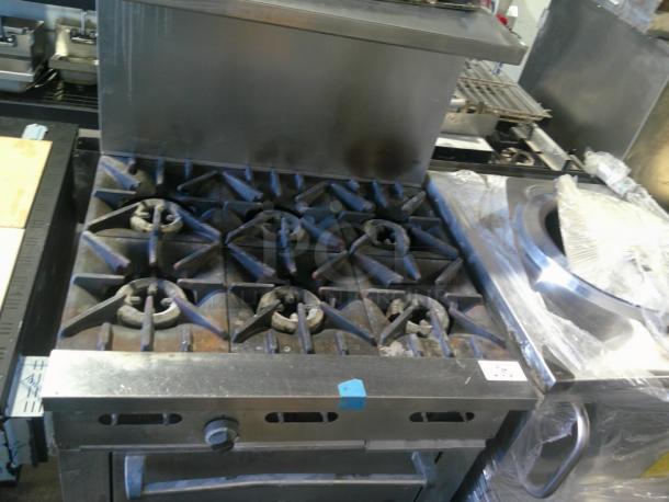 WOW NICE Sunfire 6 Burner Range / Oven Combo With Backsplash - Image 1 of 5