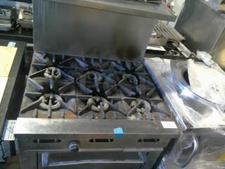 WOW NICE Sunfire 6 Burner Range / Oven Combo With Backsplash