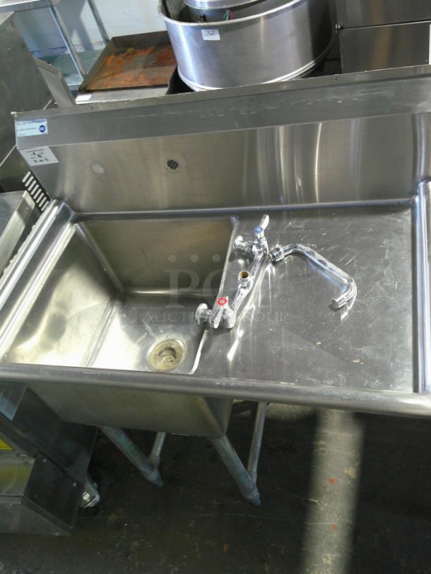 BRAND NEW Single Bay Stainless Steel Sink With Faucet - Image 2 of 3