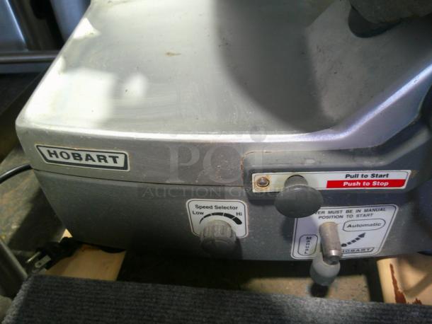LIKE NEW Hobart Electric Heavy Duty Meat Cheese Deli Slicer - Image 3 of 4