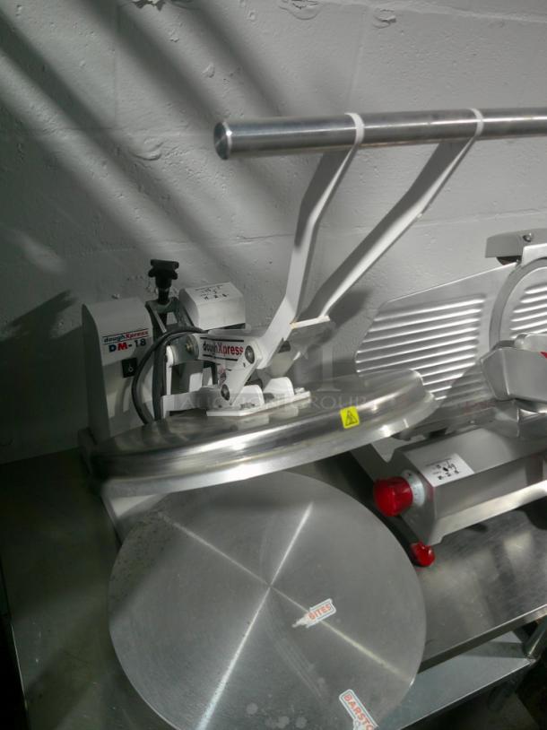 LIKE NEW DoughXpress DM-18-120 Manual Pizza Dough Press, Heated Upper Aluminum Plate, 120 V - Image 3 of 5