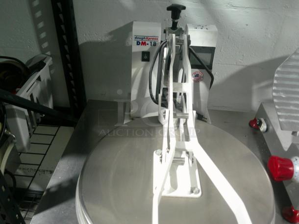 LIKE NEW DoughXpress DM-18-120 Manual Pizza Dough Press, Heated Upper Aluminum Plate, 120 V - Image 4 of 5