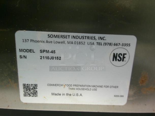 Somerset SPM-45 Manual Pastry and Turnover Machine - Image 5 of 5