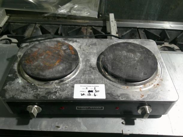 Chef-Built Double Burner Countertop Hotplate - Image 1 of 3
