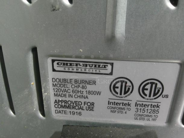 Chef-Built Double Burner Countertop Hotplate - Image 3 of 3