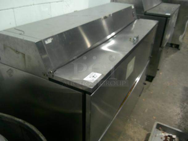 WOW NICE WORKING True TMC-58-S-DS 58 1/4" 2 Sided Milk Cooler DOUBLE DOOR with Stainless Steel Exterior and Aluminum Interior - Image 1 of 8