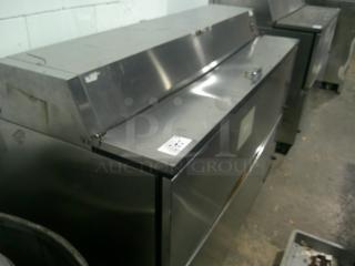 WOW NICE WORKING True TMC-58-S-DS 58 1/4" 2 Sided Milk Cooler DOUBLE DOOR with Stainless Steel Exterior and Aluminum Interior