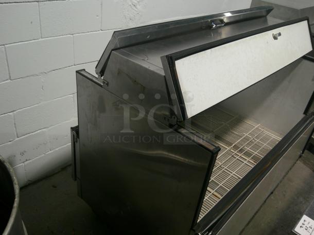WOW NICE WORKING True TMC-58-S-DS 58 1/4" 2 Sided Milk Cooler DOUBLE DOOR with Stainless Steel Exterior and Aluminum Interior - Image 2 of 8