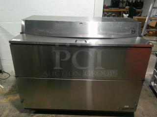 NICE CLEAN True TMC-58-S Milk Cooler w/ Top & Side Access - (1024) Half Pint Carton Capacity, 115V