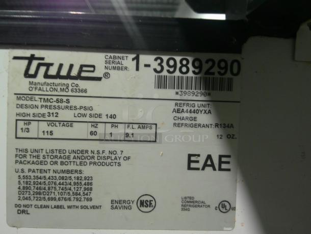 NICE CLEAN True TMC-58-S Milk Cooler w/ Top & Side Access - (1024) Half Pint Carton Capacity, 115V - Image 7 of 7