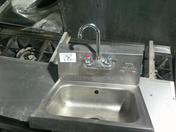 BRAND NEW Stainless Handwashing Sink w/ Faucet - Image 2 of 3