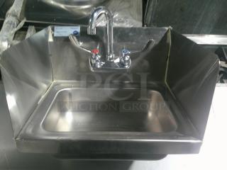 BRAND NEW Handwashing Sink w/ Faucet & Splash Guards!
