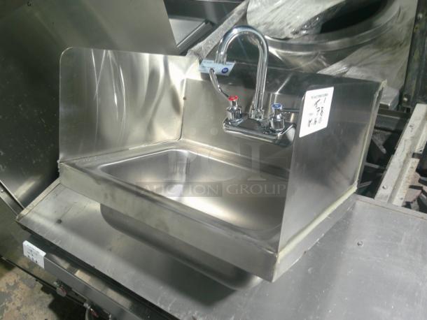 BRAND NEW Handwashing Sink w/ Faucet & Splash Guards! - Image 2 of 4