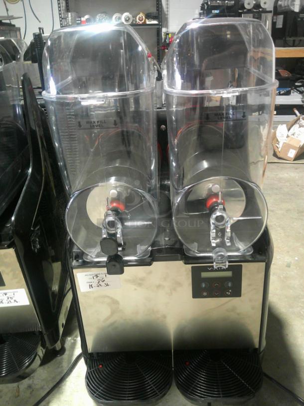 WOW, MANUFACTURER DEMO FLOOR MODEL- V-Air 2 Frozen Drink Slushy Machine, Two Flavors! - Image 3 of 6