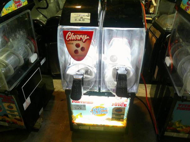 TESTED BARRELS FREEZE Crathco I-PRO 2M LIGHT PANEL (1206-001) Double 2.9 Gallon Granita / Slushy / Frozen Beverage Machine with Manual Control and Light Panel - 115V - Image 1 of 8