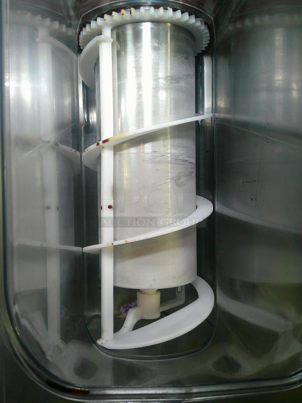 TESTED BARRELS FREEZE Crathco I-PRO 2M LIGHT PANEL (1206-001) Double 2.9 Gallon Granita / Slushy / Frozen Beverage Machine with Manual Control and Light Panel - 115V - Image 4 of 8