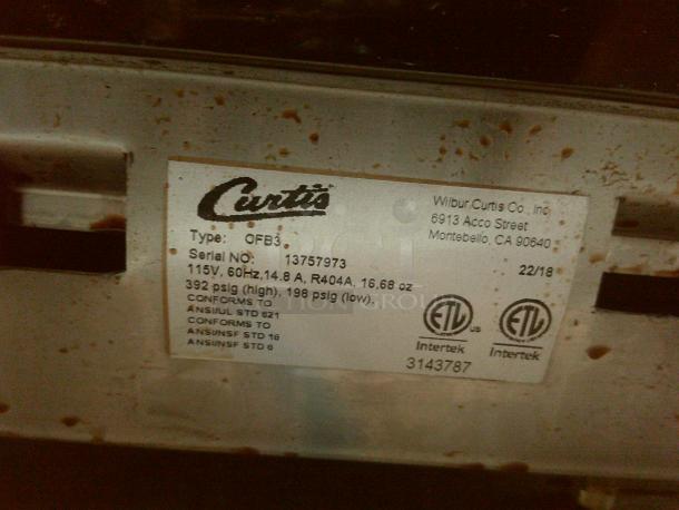 Slushy/Granita Frozen Beverage Dispenser-Curtis CFB3 Triple 3Gal - Image 7 of 7