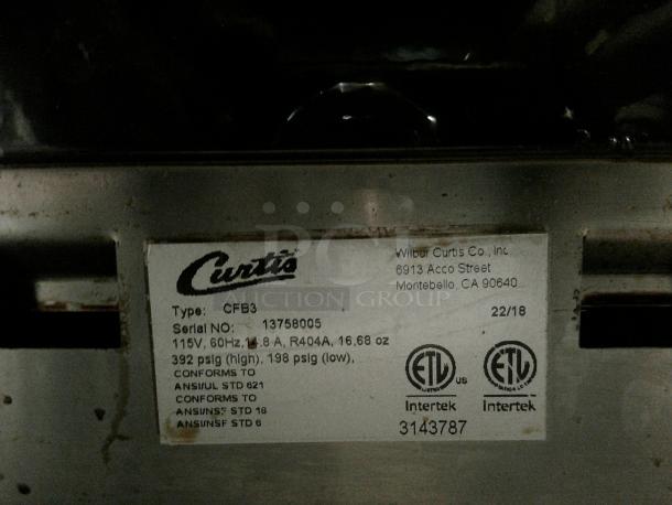 TESTING FREEZING Slushy/Granita Frozen Beverage Dispenser-Curtis CFB3 Triple 3Gal - Image 4 of 5