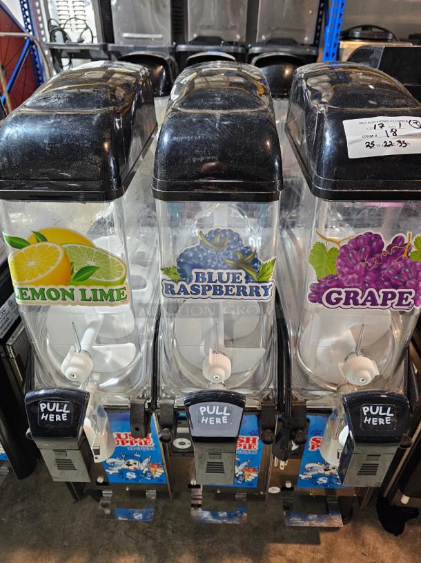 NICE Elmeco Triple 3.2 Gallon Frozen Beverage Slushy Granita Cocktail Machine! - Image 2 of 4