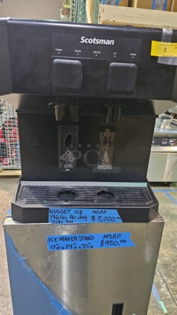 Scotsman Ice Machine w/ Ice Maker Stand. NEW OUT OF BOX! SONIC ICE NUGGET ICE - Image 2 of 5