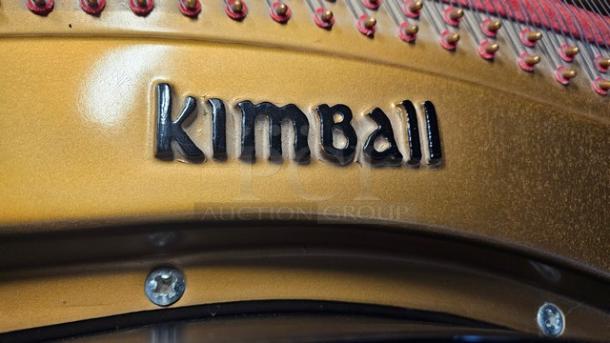 Black Polish La Petite Kimball Grand Piano! - Image 3 of 6