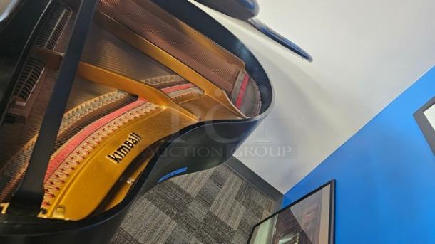 Black Polish La Petite Kimball Grand Piano! - Image 5 of 6