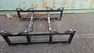 53-60 Gallon 2 Barrel Steel Rack