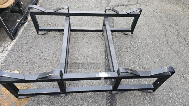 53-60 Gallon 2 Barrel Steel Rack - Image 1 of 3