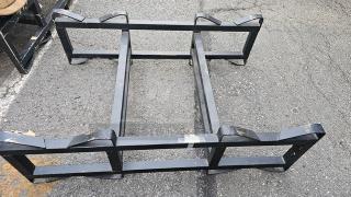 53-60 Gallon 2 Barrel Steel Rack